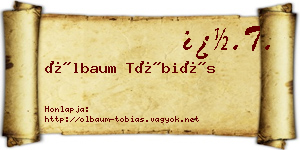 Ölbaum Tóbiás névjegykártya